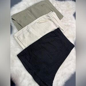 Bundle of 3 Linen Blend Shorts